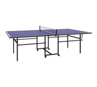 Table de ping-pong pliable compacte avec 4 roulettes bleu Bleu G