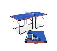 Table de Ping Pong - SereneLife - Bleu - pliable - filet, clipper, poteau, 2 raquettes, 3 balles Bleu G