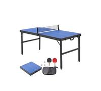 VEVOR Table ping-pong pliable MDF d'intérieur – avec filet, 2 raquettes, sac de transport