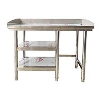 Table de pique-nique d'extérieur avec barbecue et four à pizza portable et facile à assembler, idéale pour les divertissements en plein air et les repas 119 x 78,7 cm