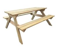 Table de pique-nique en bois - Naturel - 150 x 135 x 71.5 cm