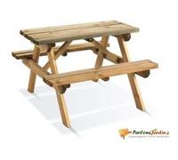 Table de pique nique en bois pour enfants Wapiti Burger G