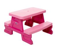Table De Pique-Nique Enfant Avec Bancs Sièges Dorex Table De Jeu Rose