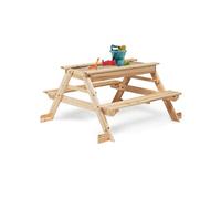 Table de pique-nique FOODY bois pour enfants avec bac à sable intégré