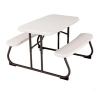Table de Pique Nique - LIFETIME - Almond - 82,5 x 90 cm - Résistante aux Intempéries - Pour Enfants