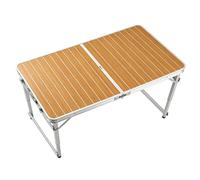 Table de pique-nique pliante en aluminium 108/118 cm, table de camping tactique, table de travail pliable, table de bureau utilitaire d'extérieur avec poignée de transport pour camping, cuisine
