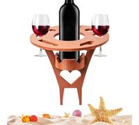 Table de Pique-nique Pliante,Plateau Snack Léger pour Camping | Table De Pique-Nique Pliante À Vin - pour Parc, Plage, Pelouse, Extérieur, Jardin, Arrière-cour, Patio, Balcon, Barbecue, Réunion