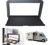 Table de pique-nique pliante pour camping-car, alliage d'aluminium durable, design mural peu encombrant,Noir