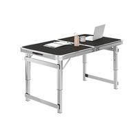 Table de pique-nique pliante réglable en hauteur imperméable et anti-taches idéale pour les activités de plein air