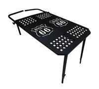 Table de pique-nique portable en acier au carbone avec hauteur réglable pour camping-car, aventure en plein air (#B)