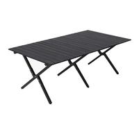 Table de pique-nique portable en alliage d'aluminium - Design léger enroulable avec sac de transport pour la cuisine en plein air, la plage et les activités de pique-nique