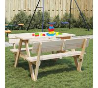 Table de Pique-nique pour 4 Enfants avec Trou de Parasol Extérieur Spin vidaXL