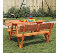 Table de Pique-nique pour 4 Enfants avec Trou de Parasol Extérieur Spin vidaXL