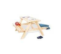 Table de pique-nique pour enfants Nicki 4 Maxi naturel Bleu G