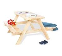 Table de pique-nique pour enfants Nicki 4 Maxi naturel Bleu G