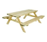 Jardipolys Table de Pique-Nique 6 Personnes Robuste