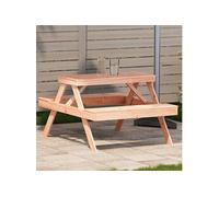 vidaXL Table de pique-nique rectangulaire 832570 – moderne bois pour jardin et terrasse