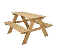 Table De Pique-Nique - Wadiga - Bois D'épicéa - 79x89x50cm - 4 Places - Enfant Mixte Marron
