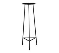 Table de plantes - H120 x Ø35 cm - Métal - Noir - Mica Decorations