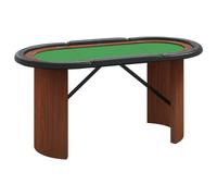 Table De Poker 10 Joueurs Vert 160x80x75 Cm Vidaxl Vidaxl Vert