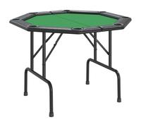 Table De Poker Pliable 8 Joueurs Vert 108x108x75 Cm Vidaxl Vidaxl Vert