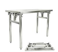 Table de préparation de Cuisine Pliable en Acier Inoxydable Robuste (rectangulaire 70,9 * 23,6 * 31,5 Pouces)