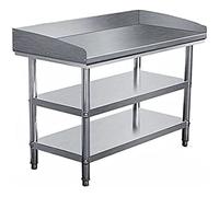 Table de préparation d'extérieur avec station de barbecue, idéale pour le camping, les pique-niques, les fêtes en plein air, polyvalente et portable (150 x 48 x 78 cm)