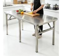 Table de préparation en Acier Inoxydable, établi de Cuisine, îlot Utilitaire comli de Cuisine, îlot Utilitaire Commercial pour Restaurant, préparation Alimentaire, Poste de Travail de Garage
