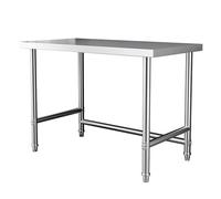 Table de préparation en acier inoxydable pour cuisine commerciale et utilisation en extérieur Station de travail utilitaire réglable pour la cuisine, le linge, la préparation des aliments, design