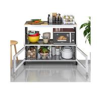 Table de préparation en acier inoxydable, table de travail commerciale robuste avec portes d'armoire et étagère inférieure pour restaurants et ateliers