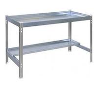 Simonrack Table de préparation jardinage Desk 90x60 cm Gris galvanisé