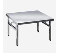 Table de préparation pliante en acier inoxydable - Table pliable polyvalente pour cuisine, restaurant, garage et entrepôt