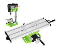 Table de presse pour perceuse - Machine précise en d'aluminium avec axe XY réglable | Table coulissante de perçage pour perceuse d'établi | Pour routage, perçage, découpe, travail du bois