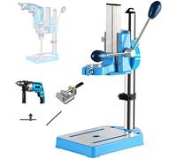 Table de presse rotative robuste - Serrage réglable de 38 à 50 mm, course de 80 mm - Base robuste en fonte d'aluminium et colonne épaisse pour le bricolage du bois et du métal