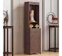 Table de Prière de Style Oriental Armoire de Rangement, Table d’autel en Bois, Portance Ultra-RéSistante, pour Salon, Salle à Manger, Thé, Décoration Intérieure(43*38*170cm/16.9*15*66.9in)
