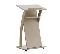 Table De Pupitre Mobile pour Salle De Conférence, Pupitre D'église À roulettes, Pupitre De Conférence en Bois, Pupitre d'accueil, Pupitre Incliné(Gray)
