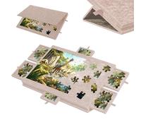 Table de puzzle inclinable pour 1500 pièces - Puzzle Tisc avec 6 tiroirs - Planche puzzle 2 en 1 - Support et housse de protection - 90 x 63 cm
