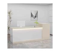 Table de réception - Comptoir de réception et bureau de réception, structure stable pour une utilisation à haute fréquence, design simple et élégant