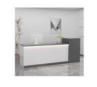 Table de réception - Comptoir de réception et bureau de réception, structure stable pour une utilisation à haute fréquence, design simple et élégant