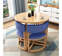 Table de réception et de salle à manger ronde compacte de 80 cm - Idéale pour les conférences, les réunions, les formations et les espaces d'appartement - Utilisation polyvalente pour salon et salon