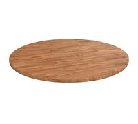 vidaXL Dessus de Table Rond Dessus de Table de Remplacement Rechange Dessus de Table à Dîner Marron Clair Ø60x1,5 cm Bois Chêne Traité