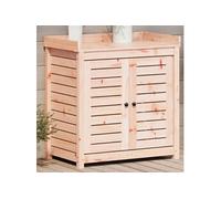 vidaXL Table de rempotage avec étagères bois massif de douglas