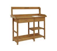 Alice's Garden - Table de rempotage en Bois Capucine. 1 tiroir. 2 étagères. 1 évier. Crochets