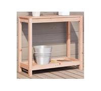 vidaXL Table de rempotage et étagère 82,5x35x75cm bois massif douglas