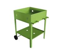 Table De Rempotage Métal Laurier - 55 X 55 X 80 Cm - Vert Vert