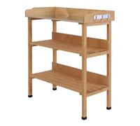 Table de rempotage Outsunny Bois de sapin 76x37x89cm Bois naturel