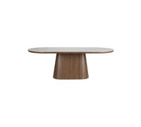 Table de repas 200x90 en bois marron Almira