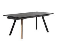 Table de Repas Allongable Plateau en Céramique - CRAIG - ALTOBUY Noir G