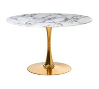 Table de repas BOCA Marbre blanc 120 cm 120 cm