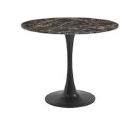 Table de repas BOCA Noir/doré 90 cm 90 cm